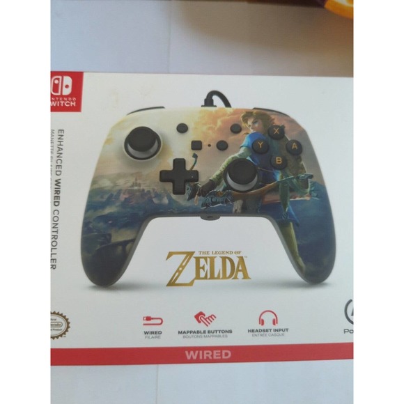 *NEW* POWER A THE LEGEND OF ZELDA ENHANCED WIRED NINTENDO SWITCH CONTROLLER - Picture 1 of 6